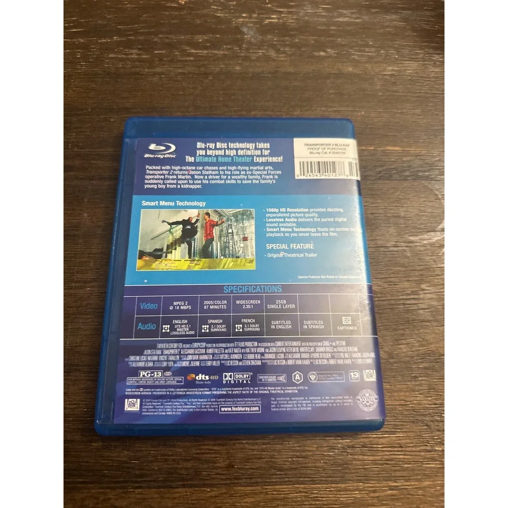 Transporter 2 Blu-ray‎ Jason Statham Action Movie 1080p HD Widescreen 2005 - Picture 3 of 3